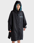 The Dryrobe Kids Advance Long Sleeved in Black & Blue