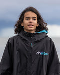 The Dryrobe Kids Advance Long Sleeved in Black & Blue