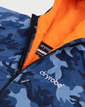 Kids Advance Long Sleeved in Blue Camo & Orange