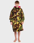 The Dryrobe Kids Advance Long Sleeved in Camo & Pink