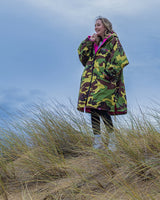 The Dryrobe Kids Advance Long Sleeved in Camo & Pink