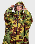 The Dryrobe Kids Advance Long Sleeved in Camo & Grey