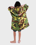 The Dryrobe Kids Advance Short Sleeved Dryrobe in Camo & Pink