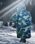 The Dryrobe Kids Advance Short Sleeved Dryrobe in Camo & Grey