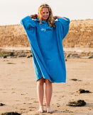 The Dryrobe Organic Towel in Cobalt Blue