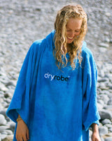 The Dryrobe Organic Towel in Cobalt Blue