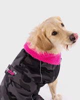 The Dryrobe Dog Dryrobe in Black Camo & Pink