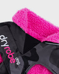 The Dryrobe Dog Dryrobe in Black Camo & Pink