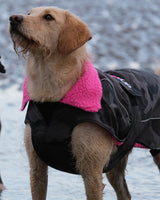 The Dryrobe Dog Dryrobe in Black Camo & Pink