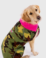 The Dryrobe Dog Dryrobe in Camo & Pink