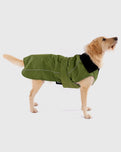 The Dryrobe Dog Dryrobe in Forest Green & Black