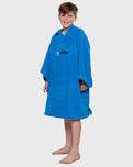 The Dryrobe Kids Organic Towel in Cobalt Blue