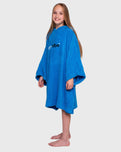 The Dryrobe Kids Organic Towel in Cobalt Blue