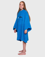 The Dryrobe Kids Organic Towel in Cobalt Blue