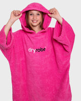 The Dryrobe Kids Organic Towel in Pink