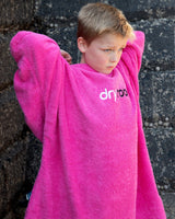 The Dryrobe Kids Organic Towel in Pink