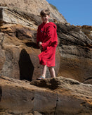 The Dryrobe Kids Organic Towel in Red