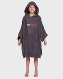 The Dryrobe Kids Organic Towel in Slate Grey