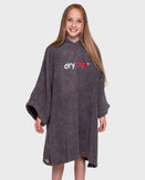 The Dryrobe Kids Organic Towel in Slate Grey