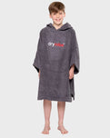 The Dryrobe Kids Organic Towel in Slate Grey