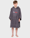 The Dryrobe Kids Organic Towel in Slate Grey