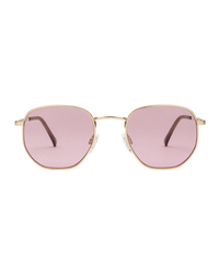 The Volcom Happening Sunglasses in Gloss Gold & Pink