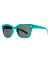 The Volcom Freestyle Sunglasses in Gloss Aqua & Grey