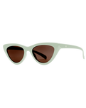 The Volcom Knife Sunglasses in Gloss Sea Foam & Bronze