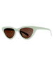 The Volcom Knife Sunglasses in Gloss Sea Foam & Bronze