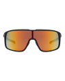 The Volcom Macho Sunglasses in Matte Black & Grey Red