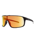 The Volcom Macho Sunglasses in Matte Black & Grey Red