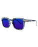 The Volcom Earth Tripper Sunglasses in Skulls & Blue Mirror