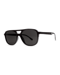 The Volcom New Future Sunglasses in Gloss Black & Gray