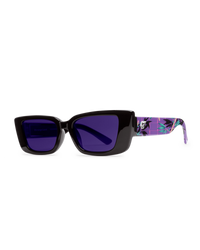 The Volcom Strange Land Sunglasses in Purple Paradise & Purple