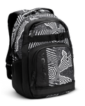 The Volcom Everstone Skate Backpack in Black & White