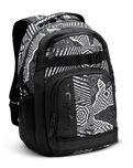 The Volcom Everstone Skate Backpack in Black & White