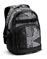 The Volcom Everstone Skate Backpack in Black & White