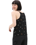 The Vans Womens Micro Ditsy Halter Top in Black