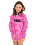 The Vans Girls Girls Sky Wash Hoodie in Cyclamen