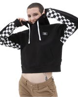 The Vans Womens Boom Boom Check It Hoodie in Black