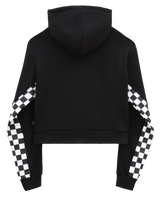 The Vans Womens Boom Boom Check It Hoodie in Black