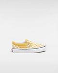 The Vans Boys Boys Classic Slip On in Checkerboard Golden Glow