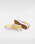 The Vans Boys Boys Classic Slip On in Checkerboard Golden Glow