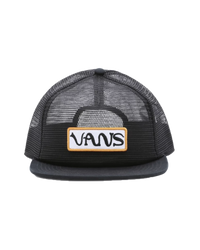 The Vans Mens Dakota Roche Mesh Trucker Cap in Black