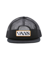 The Vans Mens Dakota Roche Mesh Trucker Cap in Black