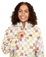 The Vans Womens Kastle Check Me Print Jacket in Ochre