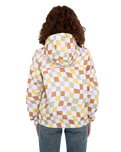 The Vans Womens Kastle Check Me Print Jacket in Ochre