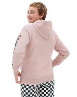 The Vans Womens Wyld Tangle Micro Disty Hoodie in Rose Smoke