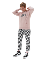 The Vans Womens Wyld Tangle Micro Disty Hoodie in Rose Smoke