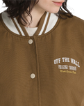 The Vans Womens Music Lovers Club Bomber Jacket in Sepia